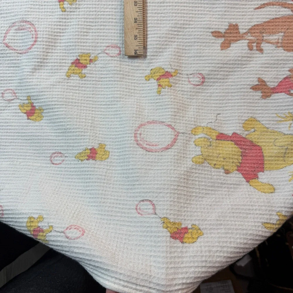 1960s Disney Winnie The Pooh Baby Blanket Vintage Nursery Cottagecore Kidcore